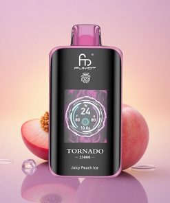 Fumot Tornado 25000 Puffs Šťavnatý Broskvový Led s 700mAh a 20ml