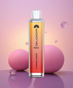 Hayati Pro Max 4000 Puffs Atomické Ohnivé Koule Hayati s 5% Nikotinu a 1400mAh Baterií