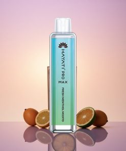 Hayati Pro Max 4000 Puffs Svěží Mentolový Mojito s 5% nikotinu a 1400mAh baterií