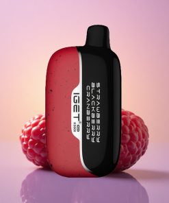 IGET Moon K5000 Puffs Jahodová Ostružinová Brusinková 81.5g PC Mesh 1.35 Ohm