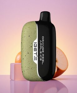 IGET Moon K5000 Puffs Pomerančová Kůra Jablečný Led s 5000 Pufy a 1.35 Ohm Mřížkovou Cívkou