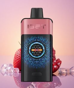 IGET ONE 12000 Puffs Jahodový Granátový Led s 2700 mAh a Duální Síťovou Cívkou