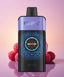 IGET ONE 12000 Puffs Malinovo-Hroznový Led s 2700 mAh a Dvojitou Síťovou Cívkou